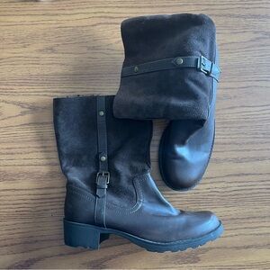 Sonoma brown fur lined boots